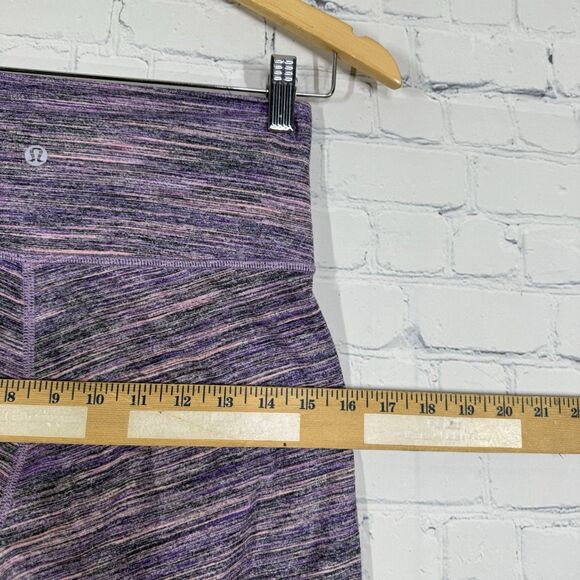 Lululemon Space Dye Leggings Women Size 6 Camo Lavender Gym Running Athletic - Picture 13 of 13
